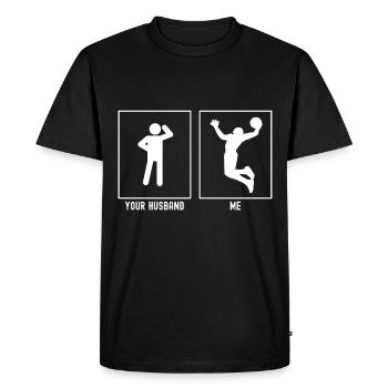 Your Man - Me - Basketball Awesome Dunk - Men's Premium Organic T-Shirt - black - Front - Nico (187cm)