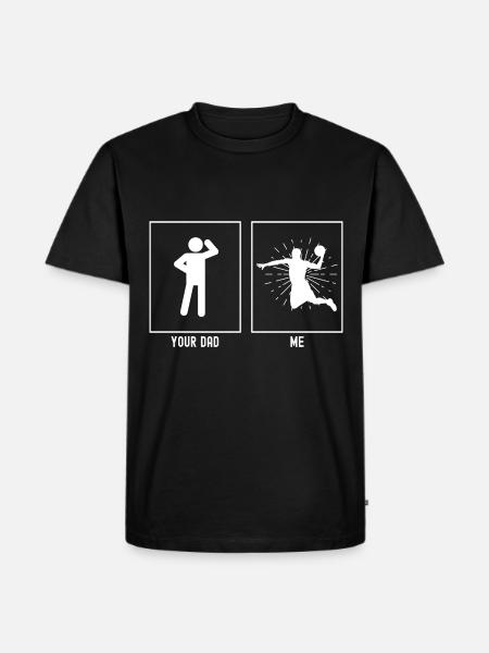 Your Father - Me - Slamdunk Basketball - Men's Premium Organic T-Shirt - black