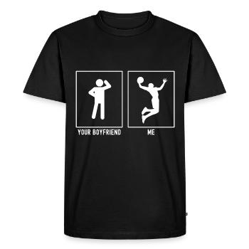 Your Friend - Me - Basketball Slam Dunk - T-shirt Premium bio Homme - noir - Devant - Nico (187cm)