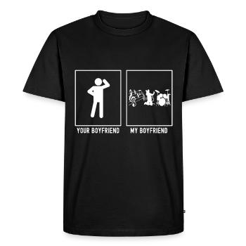 Ton ami - Mon ami - Musique - T-shirt Premium bio Homme - noir - Devant - Nico (187cm)