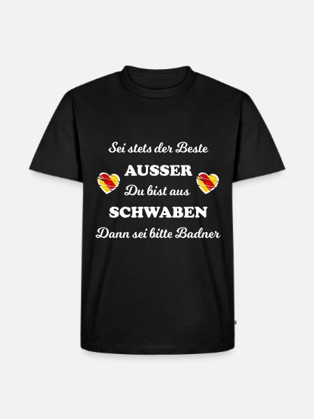 Les Souabes et les Badners - T-shirt Premium bio Homme - noir