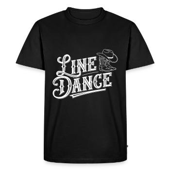 Line dancing, what else? Line Dancing Training - Men's Premium Organic T-Shirt - black - Front - Nico (187cm)