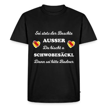 La maison dans le Badnerland - T-shirt Premium bio Homme - noir - Devant - Nico (187cm)