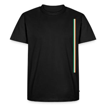 Drapeau de l’Irlande à rayures - T-shirt Premium bio Homme - noir - Devant - Nico (187cm)