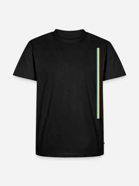 Ireland Flag Stye Stripes - Men's Premium Organic T-Shirt - black