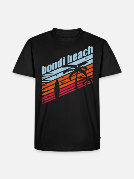 BONDI BEACH - Men's Premium Organic T-Shirt - black
