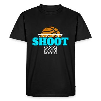Tirez cadeau de basket pour les enfants - T-shirt Premium bio Homme - noir - Devant - Nico (187cm)