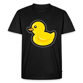 Canard de bain cadeau Quitscheente - T-shirt Premium bio Homme - noir - Devant - Nico (187cm)