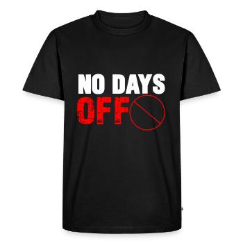 Don de bourreau de travail métier - T-shirt Premium bio Homme - noir - Devant - Nico (187cm)