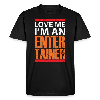 Entertainer comedian gift funny - Men's Premium Organic T-Shirt - black - Front - Nico (187cm)