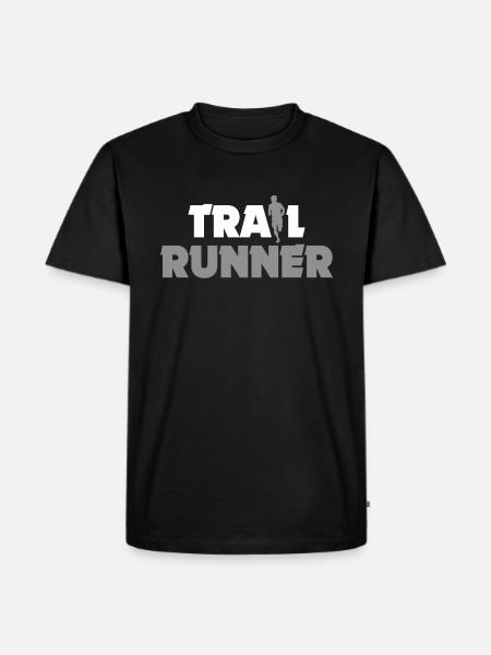 Trail running Geschenk Trailrunning - Männer Premium Bio T-Shirt - Schwarz