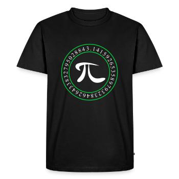 Numéro PI 3.14 Prime Gift Math Nerd - T-shirt Premium bio Homme - noir - Devant - Nico (187cm)