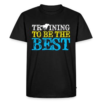 Horse Racing Gift Horse Racing Betting - Men's Premium Organic T-Shirt - black - Front - Nico (187cm)