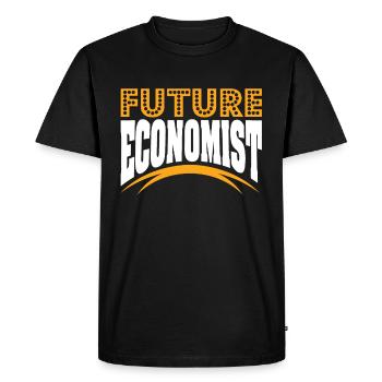 Business Student Gift Business Economics - Men's Premium Organic T-Shirt - black - Front - Nico (187cm)