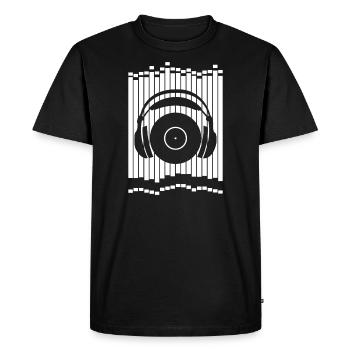 Equalizer DJ idée cadeau - T-shirt Premium bio Homme - noir - Devant - Nico (187cm)