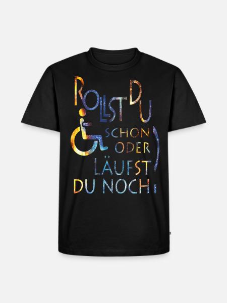 Rollst du schon farbig - Männer Premium Bio T-Shirt - Schwarz