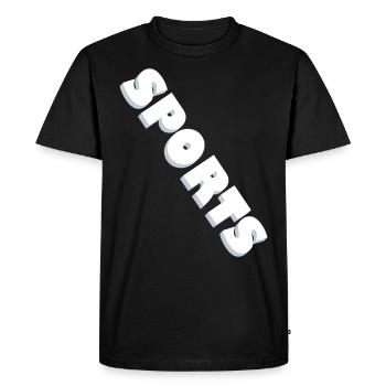 Sports Sport - T-shirt Premium bio Homme - noir - Devant - Nico (187cm)