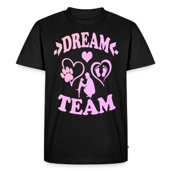 Dream team - T-shirt Premium bio Homme - noir - Devant - Nico (187cm)