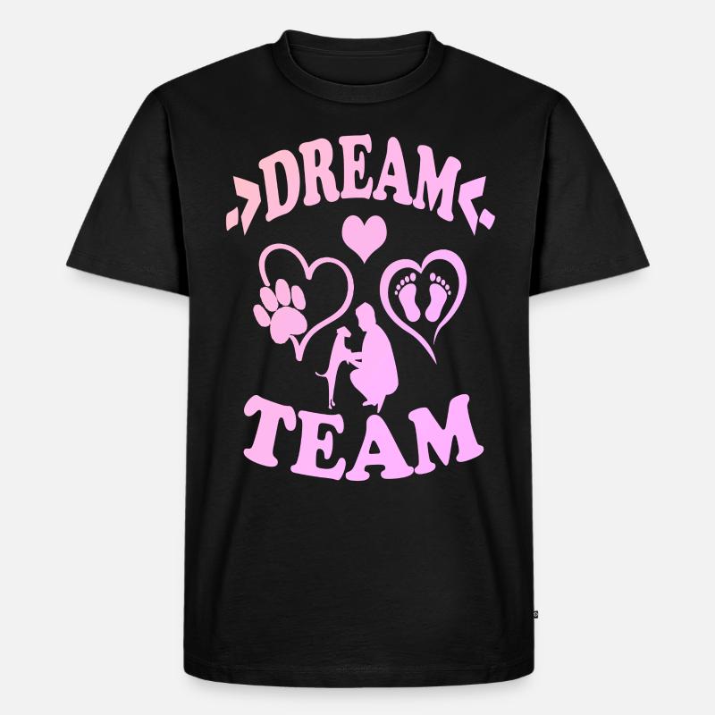 Dream team - Männer Premium Bio T-Shirt - Schwarz