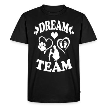 Dream team - T-shirt Premium bio Homme - noir - Devant - Nico (187cm)