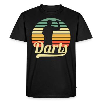 jeu de fléchettes - T-shirt Premium bio Homme - noir - Devant - Nico (187cm)