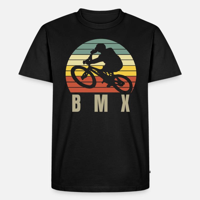 BMX - Männer Premium Bio T-Shirt - Schwarz