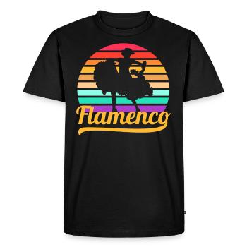 Flamenco - T-shirt Premium bio Homme - noir - Devant - Nico (187cm)