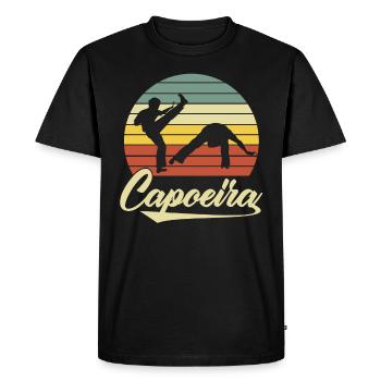 Capoeira - T-shirt Premium bio Homme - noir - Devant - Nico (187cm)