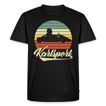 Karting - T-shirt Premium bio Homme - noir - Devant - Nico (187cm)