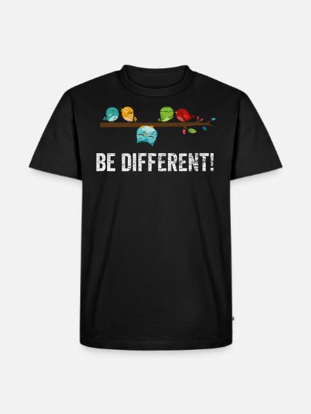 Bird Funny - Men's Premium Organic T-Shirt - black