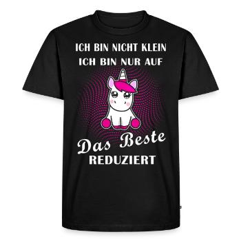 Je ne suis pas petit seulement réduit au meilleur - T-shirt Premium bio Homme - noir - Devant - Nico (187cm)