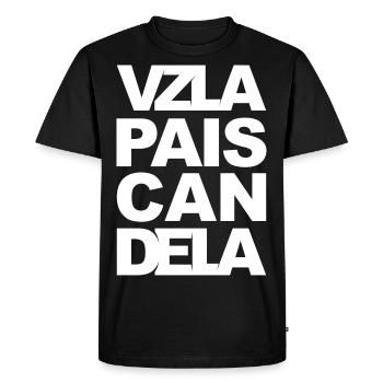 VENEZUELA PAYS CANDELA - T-shirt Premium bio Homme - noir - Devant - Nico (187cm)