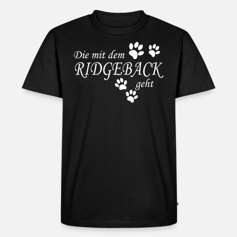 Rhodesian Ridgeback - Männer Premium Bio T-Shirt - Schwarz