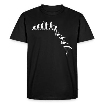 Parachutiste Evolution Sport - T-shirt Premium bio Homme - noir - Devant - Nico (187cm)