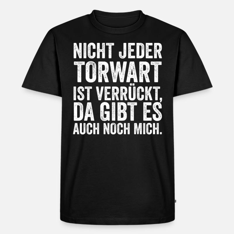 Torwart - Männer Premium Bio T-Shirt - Schwarz