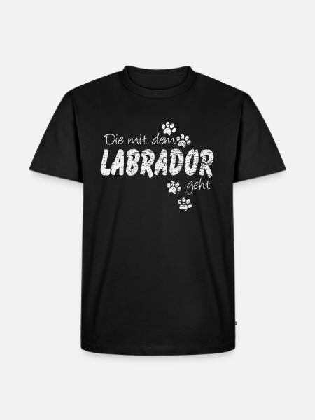 Labrador Hundebesitzer - Männer Premium Bio T-Shirt - Schwarz
