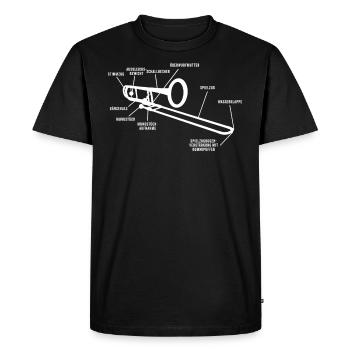 Posaune Musiklehrer - Männer Premium Bio T-Shirt - Schwarz - Vorne - Nico (187cm)