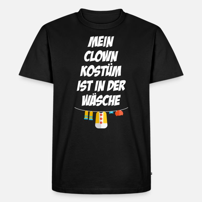 Clown Kostüm - Männer Premium Bio T-Shirt - Schwarz