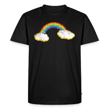 rainbow - Men's Premium Organic T-Shirt - black - Front - Nico (187cm)