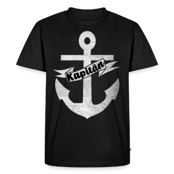 Der Kapitän Anker Seemänner Geschenk Boot Schiff - T-shirt Premium bio Homme - noir - Devant - Nico (187cm)