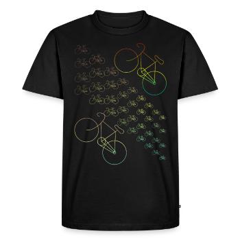 Vélos vélo vélo de route vélo sport cadeau - T-shirt Premium bio Homme - noir - Devant - Nico (187cm)
