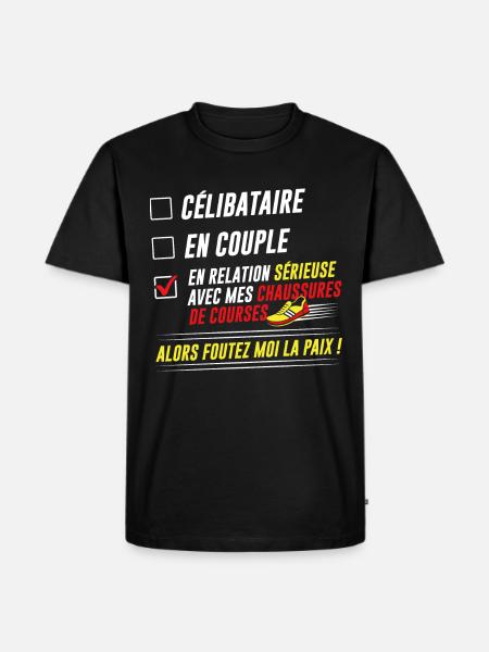 Humour Running Course à pied Cadeau - T-shirt Premium bio Homme - noir