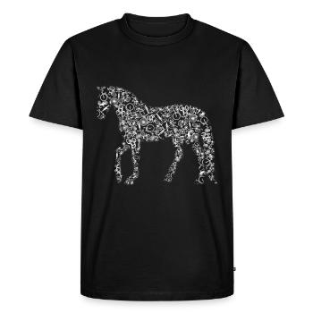 Horse And Bicycle Are The Best Hobbies - Men's Premium Organic T-Shirt - black - Front - Nico (187cm)