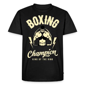 Boxing Champion Boxing Sports Martial Arts Gift - Men's Premium Organic T-Shirt - black - Front - Nico (187cm)