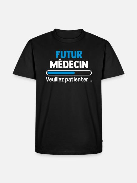 Future doctor please wait - Men's Premium Organic T-Shirt - black