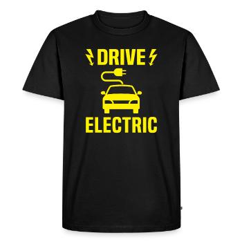 Drive electric electric car - T-shirt Premium bio Homme - noir - Devant - Nico (187cm)