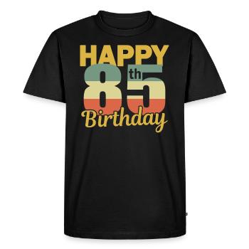 85 ans pour le cadeau de 85 ans - T-shirt Premium bio Homme - noir - Devant - Nico (187cm)