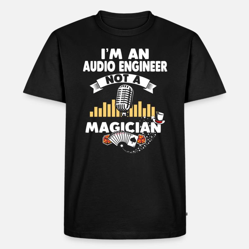 Tontechniker Tontechniker - Männer Premium Bio T-Shirt - Schwarz