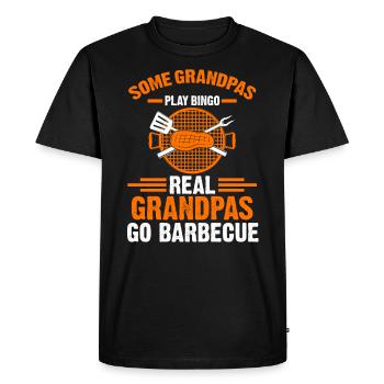 Barbecue BBQ Grill - Men's Premium Organic T-Shirt - black - Front - Nico (187cm)