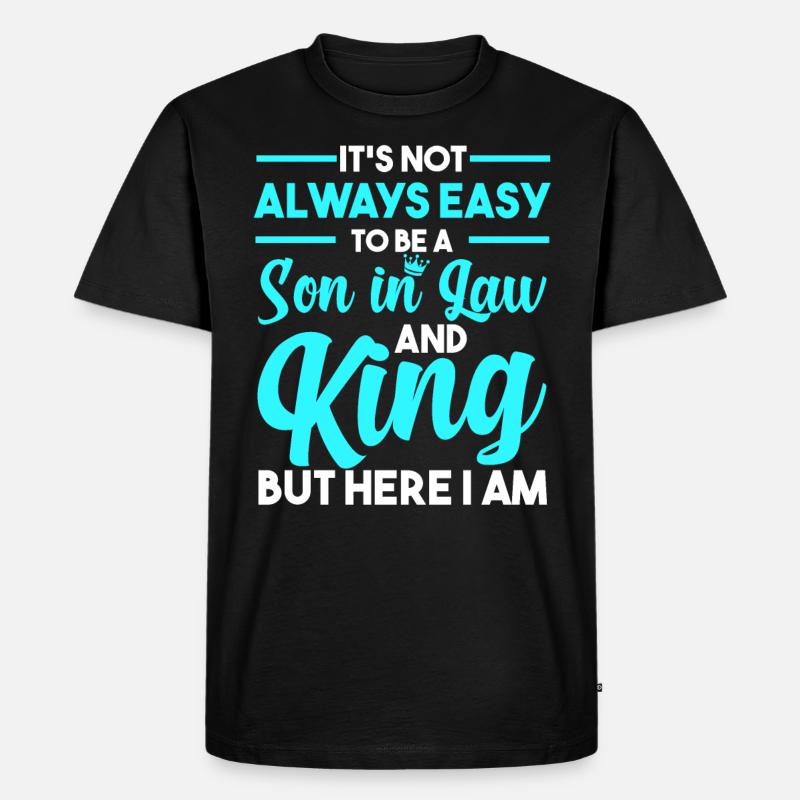 Schwiegersohn Geschenk - Männer Premium Bio T-Shirt - Schwarz